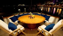 White Fang -  Aft deck at night